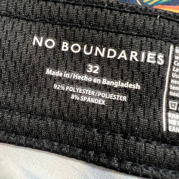 No Boundaries Mens Board Shorts Swim Trunk Swimsuit Tropical Floral Print Sz 32 - Picture 6 of 8